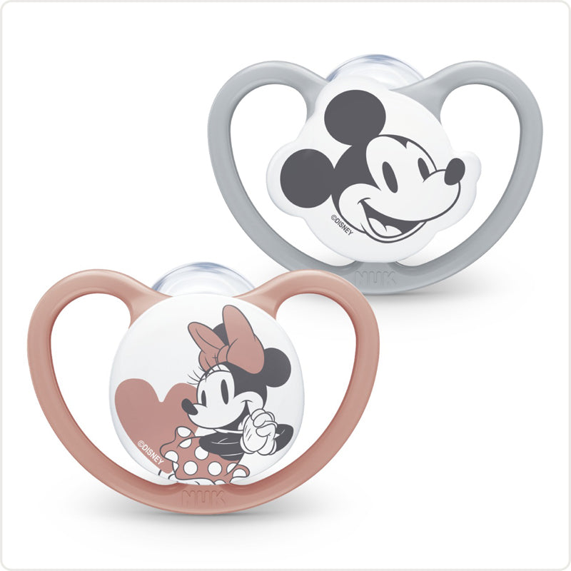 NUK Disney Space Soothers 0-6m Rose 2Pk at Baby Products Wholesaler