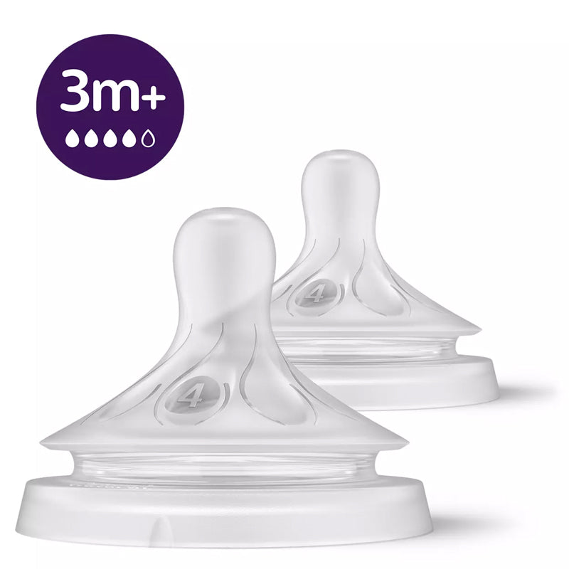 Philips Avent Natural Response 3.0 Teat Level 4 3m+ 2Pk at Baby Products Wholesaler