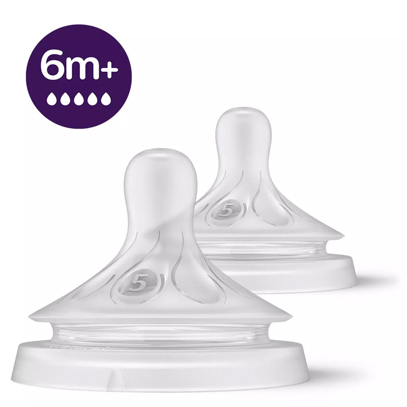 Philips Avent Natural Response 3.0 Teat Level 5 6m+ 2Pk at Baby Products Wholesaler