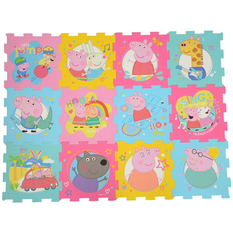 Playmat 12pc Peppa Pig at Baby Products Wholesaler