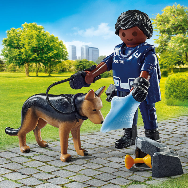 Playmobil Special Plus Policeman With Dog l Bulk Buy at Baby Products Wholesaler