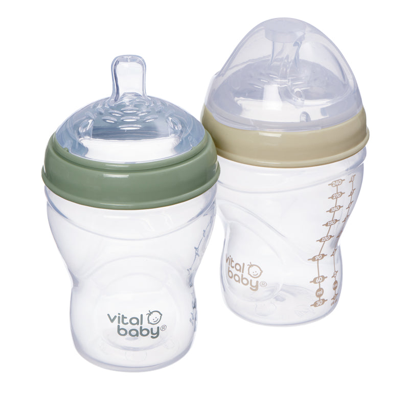 Vital Baby Nurture Breast Like Bottle 240ml 2Pk at Baby Products Wholesaler