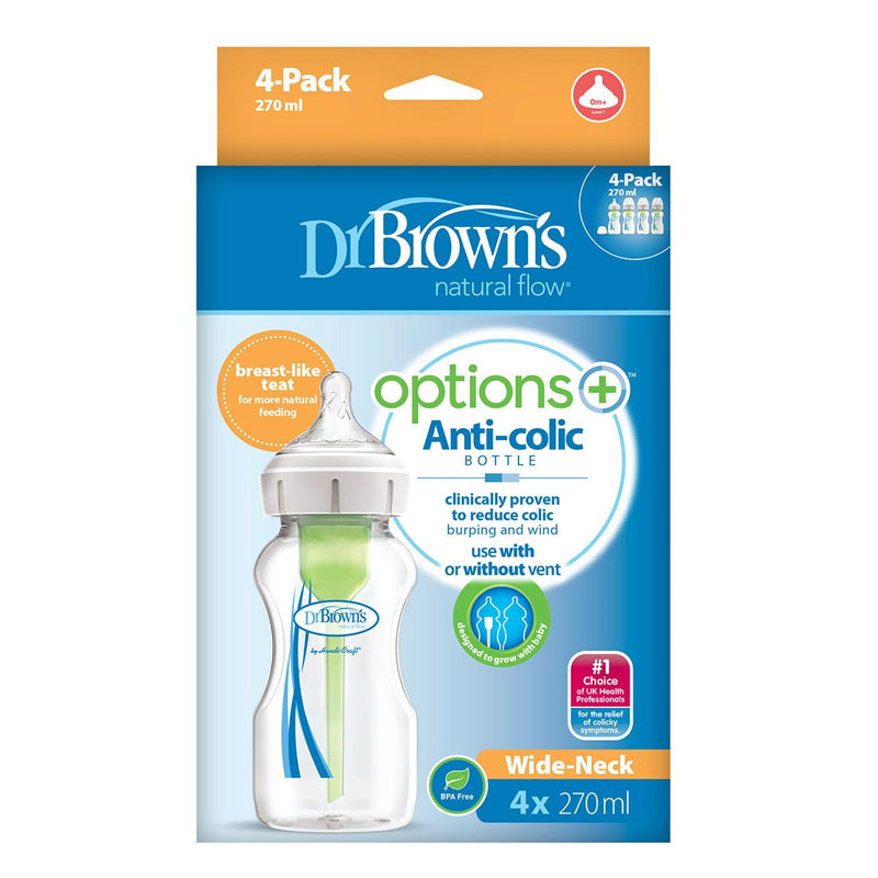 Dr Brown's Options+ Bottle 270ml 4Pk l Bulk Buy at Baby Products Wholesaler