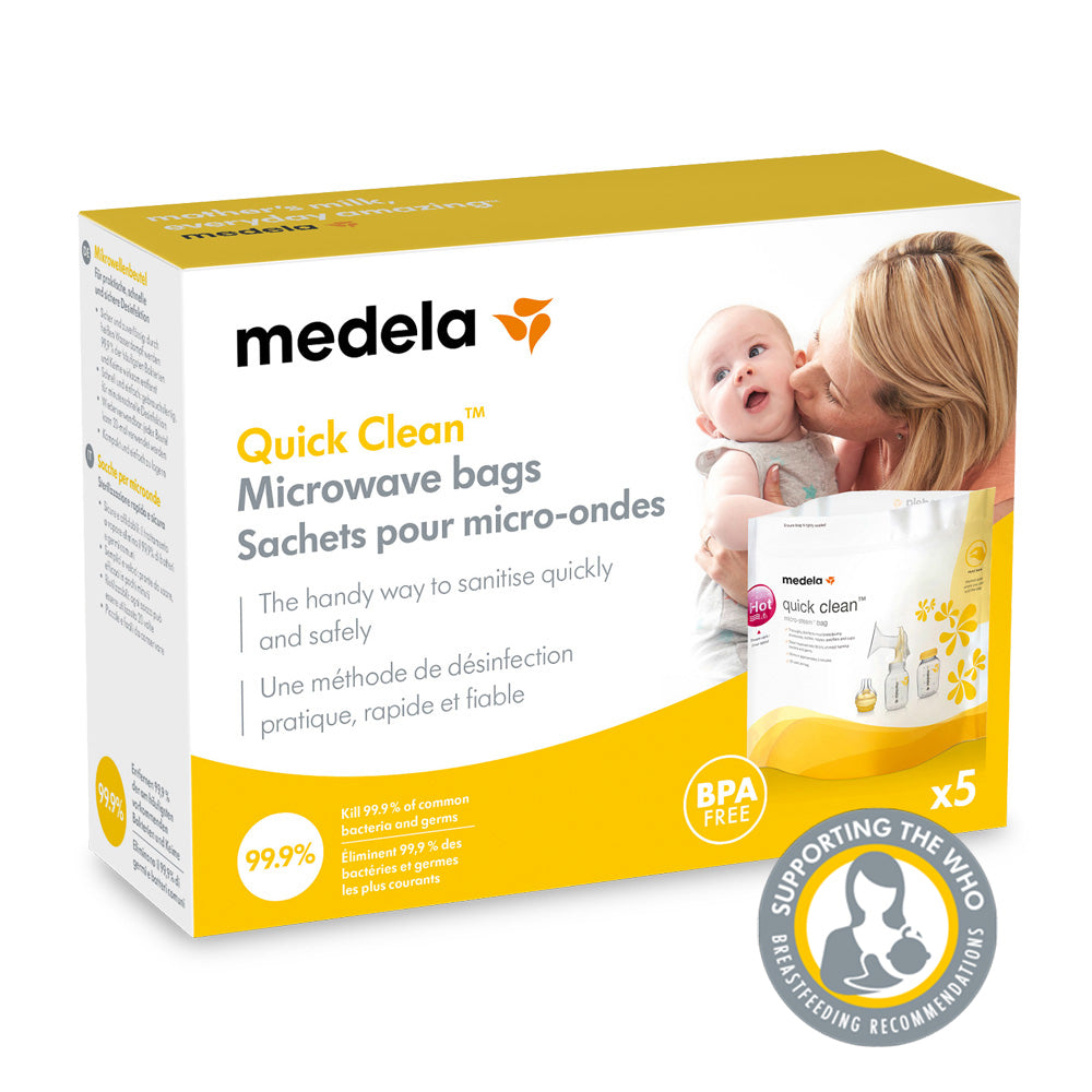 Medela Quick Clean Micro-Steam Bags 5Pk l UK Supplier | Baby Products Wholesaler